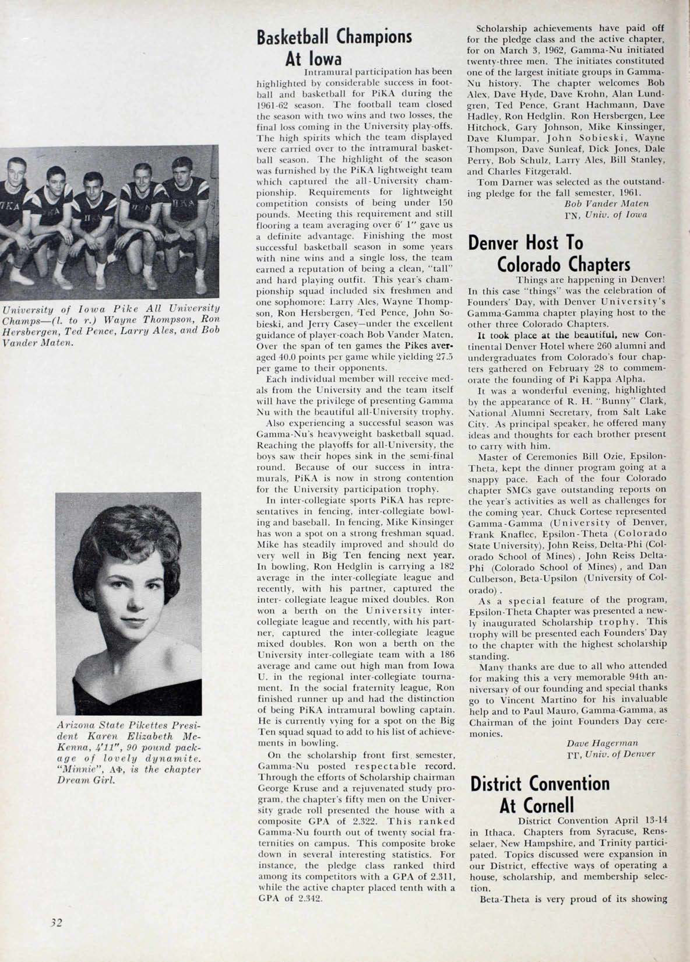 Basketball Champions At Iowa